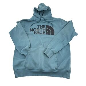 The North Face Mens Hoodie Pullover Blue/Teal Size L